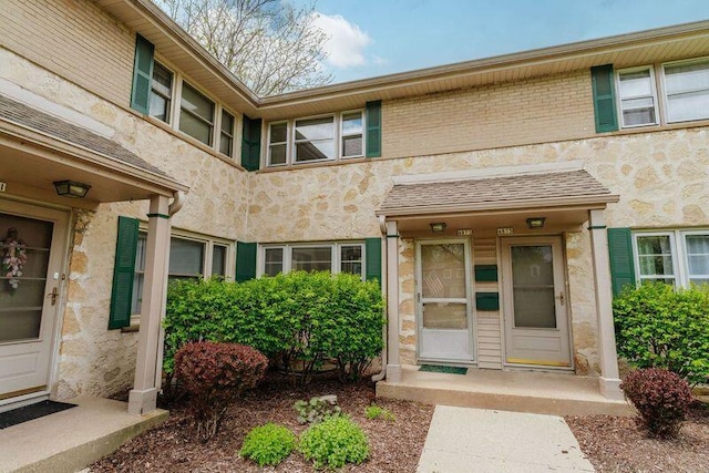 4873 N Santa Monica Blvd, Whitefish Bay, WI 53217 - view of exterior entry featuring stucco siding