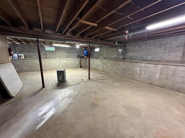N2224 Wafle Rd, Mauston, WI 53948 - unfinished basement with electric panel