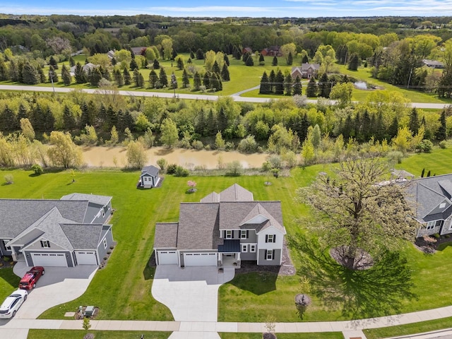 160 Candleberry Ln, Grafton, WI 53024 - aerial view of property and surrounding area