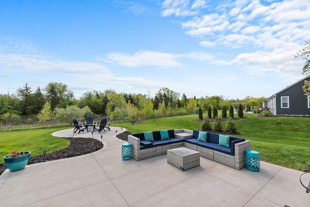 160 Candleberry Ln, Grafton, WI 53024 - view of patio / terrace with an outdoor hangout area