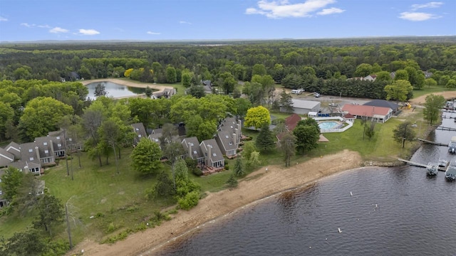 W5204 N Osprey Dr, New Lisbon, WI 53950 - view of property location featuring a heavily wooded area and a large body of water