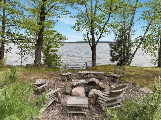14856W Valhalla Dr, Hayward, WI 54843 - view of yard featuring a water view