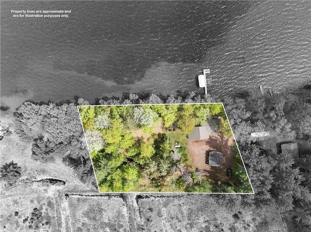 14856W Valhalla Dr, Hayward, WI 54843 - view of property location with property boundaries highlighted