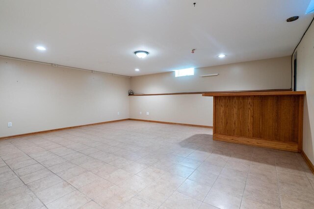 W5670 School Rd, Walworth, WI 53184 - empty room featuring recessed lighting, baseboards, and fire sprinkler in ceiling