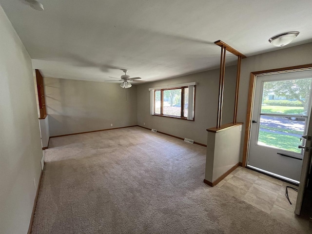 425 Mineau Pkwy, Madison, WI 53711 - empty room featuring light carpet, baseboards, and a ceiling fan