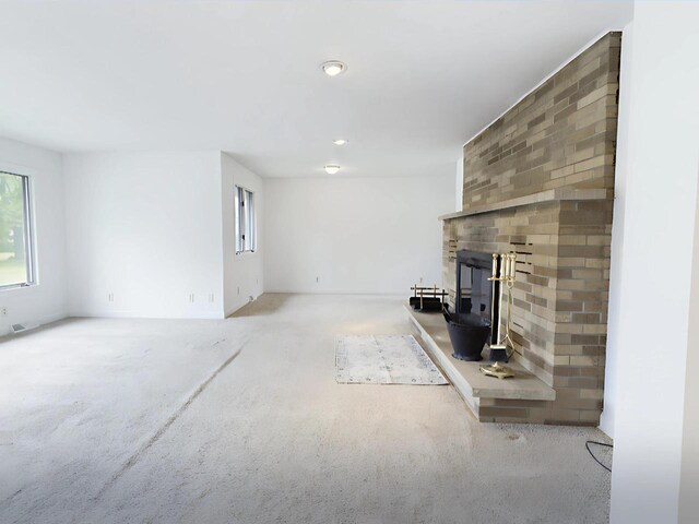 4211 State Highway 173, Nekoosa, WI 54457 - unfurnished living room with carpet flooring