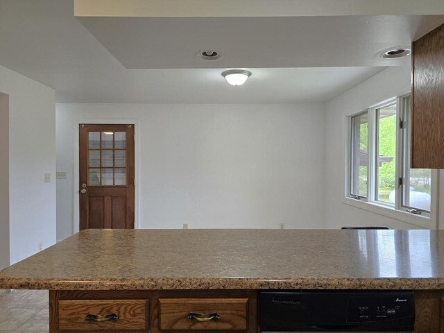 4211 State Highway 173, Nekoosa, WI 54457 - kitchen with black dishwasher and recessed lighting