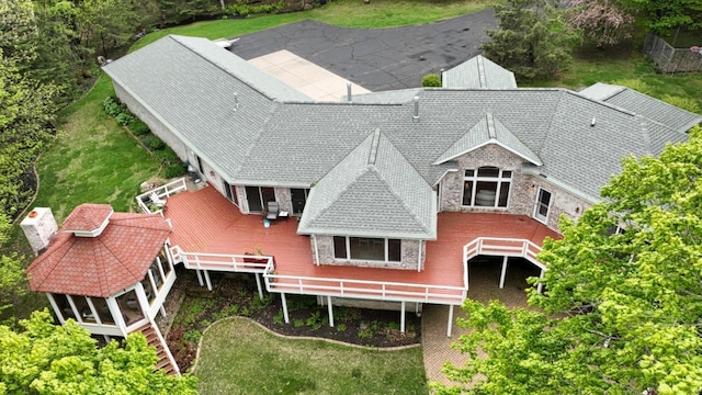 W11078 S Shore Rd, Deerbrook, WI 54425 - aerial view of property and surrounding area