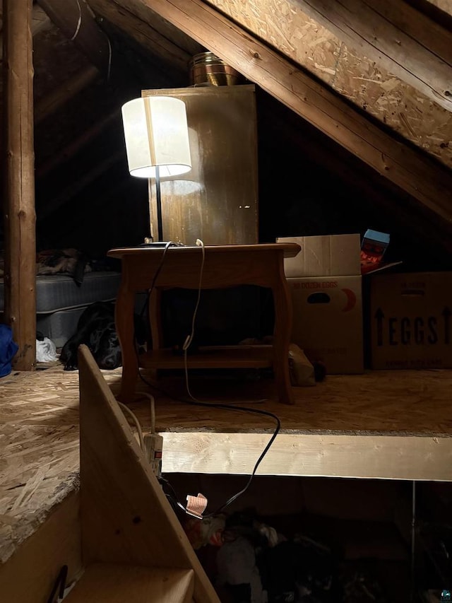 72884 Mertig Rd, Glidden, WI 54527 - view of unfinished attic