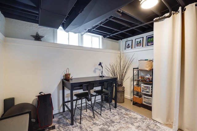 350 Washington St, Prairie Du Sac, WI 53578 - office area featuring concrete flooring