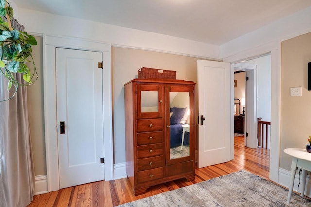 350 Washington St, Prairie Du Sac, WI 53578 - bedroom with wood finished floors and baseboards