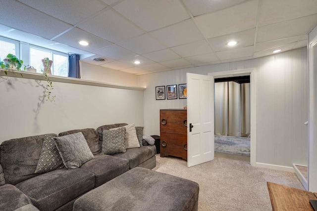 350 Washington St, Prairie Du Sac, WI 53578 - living area featuring light colored carpet and recessed lighting