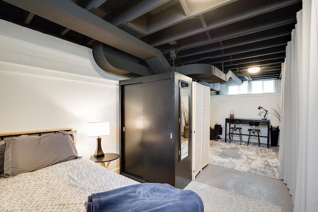 350 Washington St, Prairie Du Sac, WI 53578 - bedroom featuring concrete floors