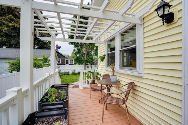 350 Washington St, Prairie Du Sac, WI 53578 - deck with a pergola