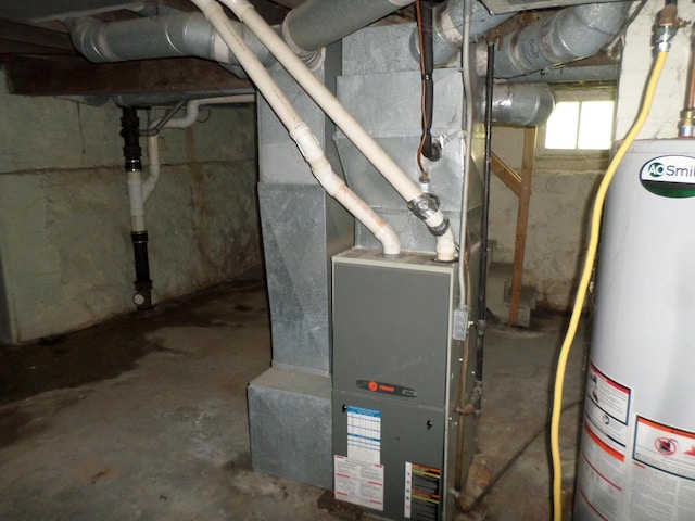 1909 91st St, Pleasant Prairie, WI 53158 - utility room with water heater