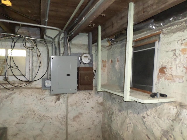 1909 91st St, Pleasant Prairie, WI 53158 - unfinished basement featuring electric panel