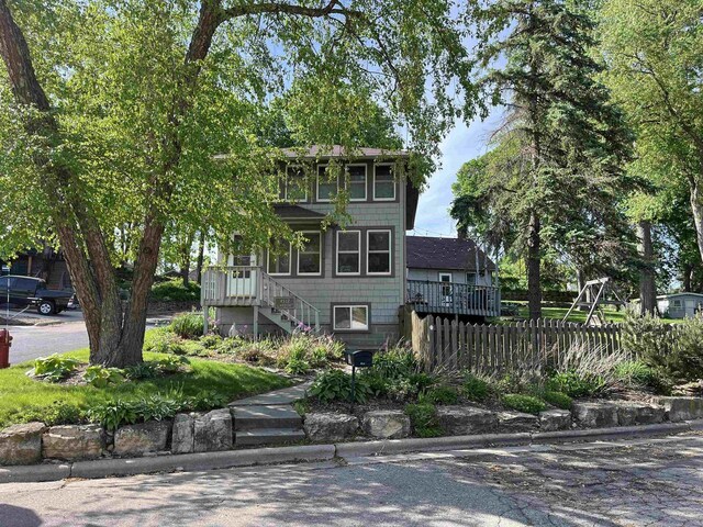 4512 Larson St, Mcfarland, WI 53558 - view of front of house featuring stairway