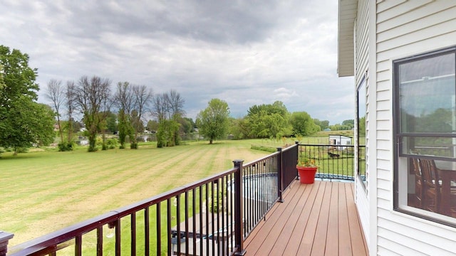 W10559 Hickory Point Rd, Beaver Dam, WI 53916 - view of wooden deck