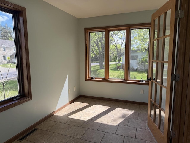 3400 Vine St, Stevens Point, WI 54481 - unfurnished room with baseboards and dark stone finish floors