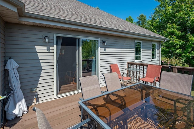 217 Steeple Ct, Johnson Creek, WI 53038 - deck with outdoor dining area