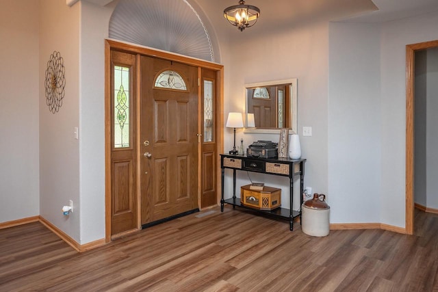 217 Steeple Ct, Johnson Creek, WI 53038 - foyer with wood finished floors and baseboards