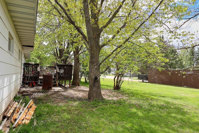 1133 Smith Ave, Antigo, WI 54409 - view of yard with a wooden deck