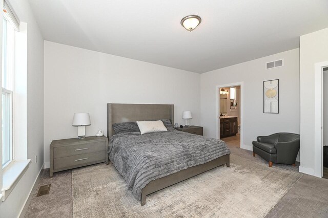 704 River Ridge Drive, Waterford, WI 53185 - carpeted bedroom with baseboards and ensuite bathroom
