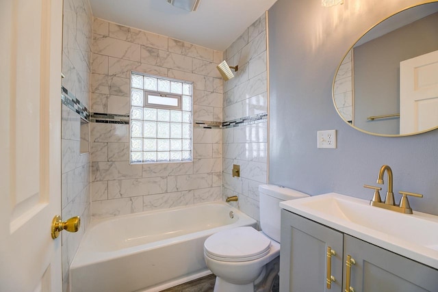 4935 N 56th St, Milwaukee, WI 53218 - full bath with toilet, vanity, and  shower combination