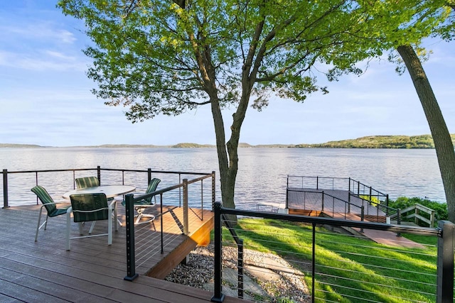 491 River St, Merrimac, WI 53561 - dock area with a water view