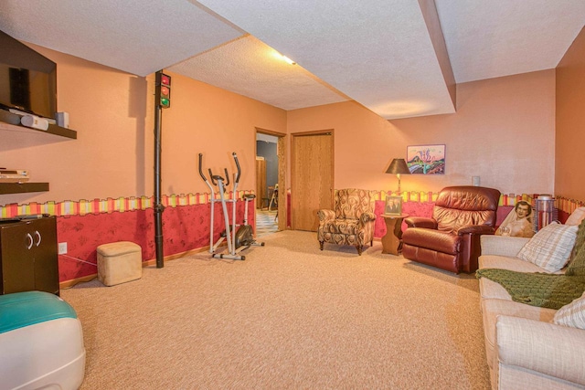 800 Ridge Ave, Platteville, WI 53818 - interior space with a textured ceiling