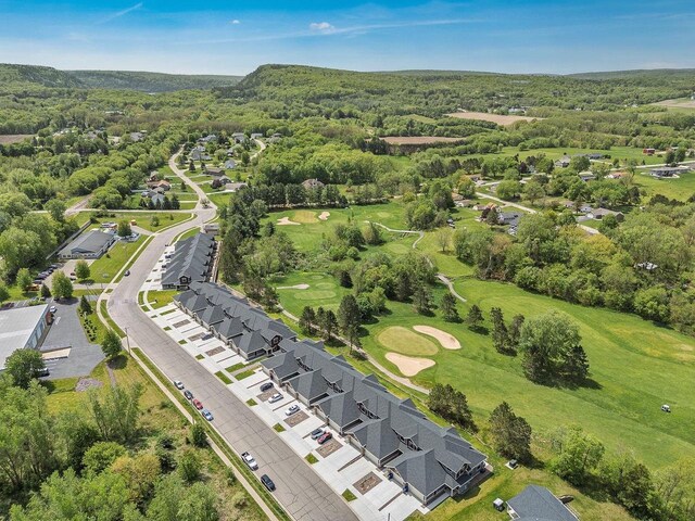 1512 Lake St, Baraboo, WI 53913 - aerial perspective of suburban area with a forest and a golf course
