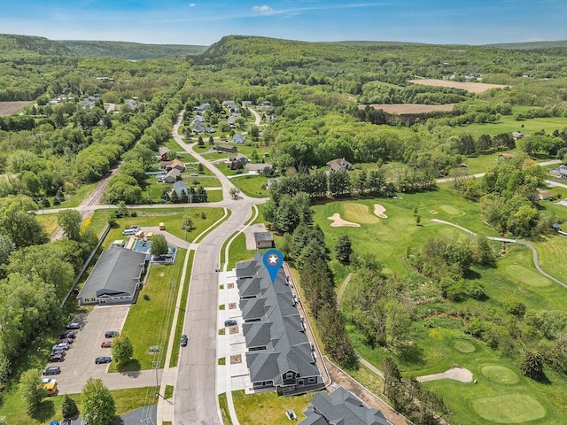 1512 Lake St, Baraboo, WI 53913 - aerial view of property and surrounding area featuring a local golf course and a heavily wooded area