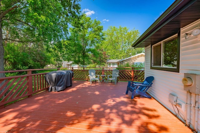 1621 W Crystal Dr, Edgerton, WI 53534 - deck featuring a grill