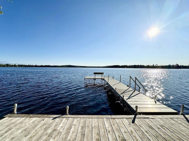 N11893 Pratt Rd, Elcho, WI 54428 - dock area with a water view
