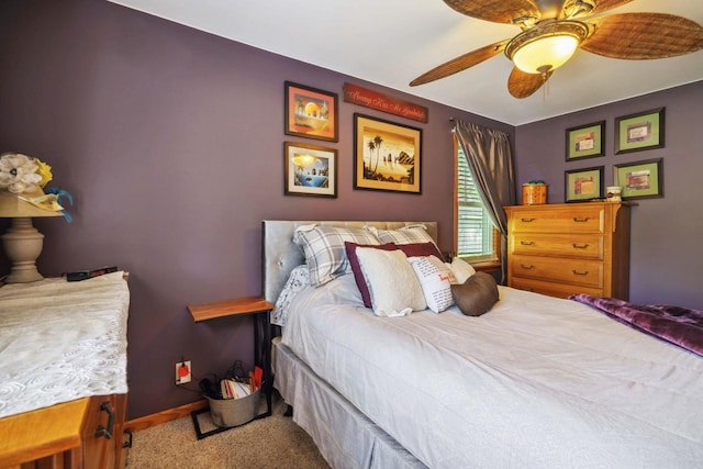 60 Madison Ave, Port Edwards, WI 54469 - carpeted bedroom with ceiling fan and baseboards