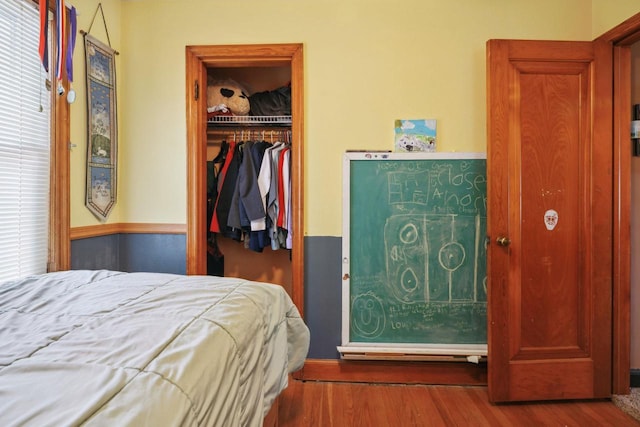 60 Madison Ave, Port Edwards, WI 54469 - bedroom featuring a closet and wood finished floors