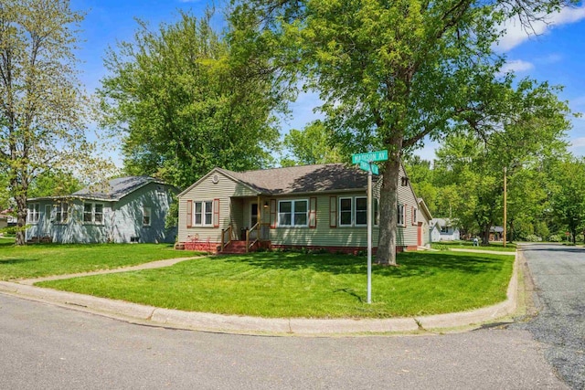 60 Madison Ave, Port Edwards, WI 54469 - view of front of home with a front lawn