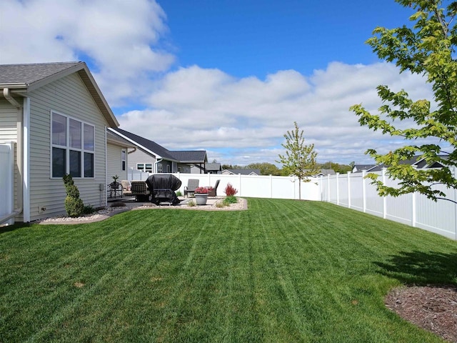 1890 Red Fox Ln, Kaukauna, WI 54130 - view of yard featuring a patio and an outdoor living space