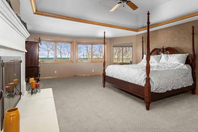 6625 Charles St, Racine, WI 53402 - carpeted bedroom featuring multiple windows and baseboards