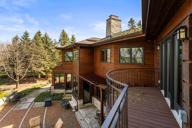 6625 Charles St, Racine, WI 53402 - view of wooden terrace