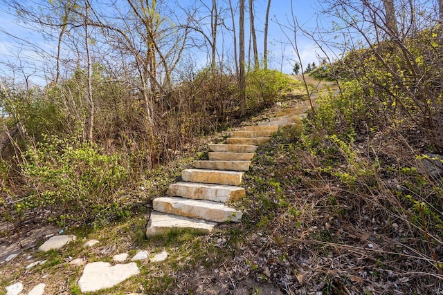 6625 Charles St, Racine, WI 53402 - view of yard with stairs