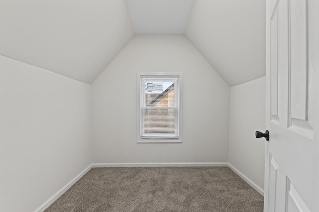 5002 N 24th Pl, Milwaukee, WI 53209 - additional living space featuring carpet flooring, baseboards, and vaulted ceiling