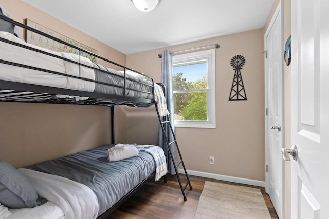 1254 Thorndale St, Green Bay, WI 54304 - bedroom with wood finished floors and baseboards
