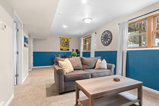 1254 Thorndale St, Green Bay, WI 54304 - living room featuring carpet floors and baseboards