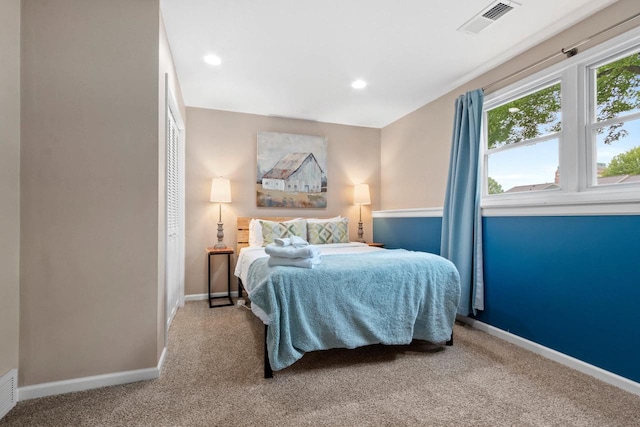 1254 Thorndale St, Green Bay, WI 54304 - bedroom featuring carpet floors, baseboards, and recessed lighting