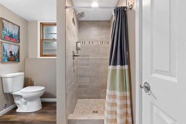 1254 Thorndale St, Green Bay, WI 54304 - full bath with toilet, baseboards, and tiled shower