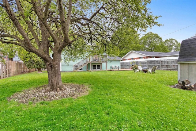 1254 Thorndale St, Green Bay, WI 54304 - view of yard with stairway