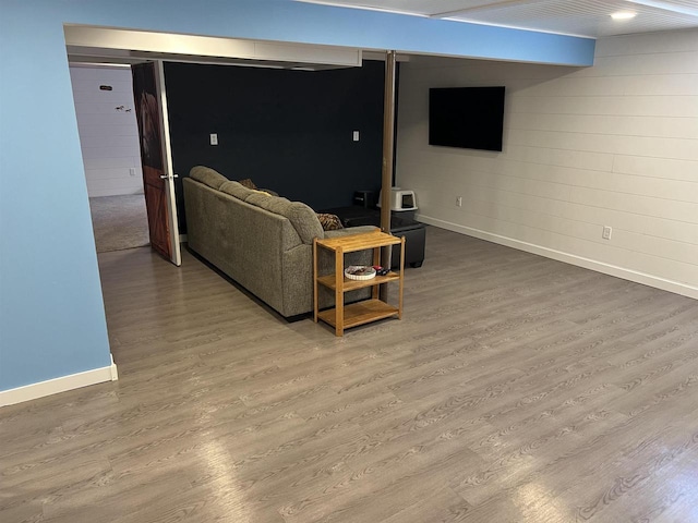 S9085 Meadowdale Rd, Prairie Du Sac, WI 53578 - living room with baseboards and wood finished floors