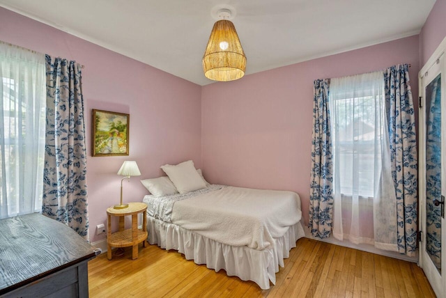 5642 N Argyle Ave, Glendale, WI 53209 - bedroom with hardwood / wood-style flooring