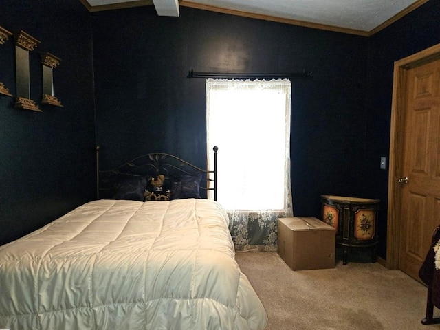 7098 Fire Tower Rd, Rhinelander, WI 54501 - carpeted bedroom featuring multiple windows and ornamental molding